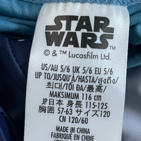 NEW Disney Parks Star Wars R2-D2 Droid Girls Swimsuit Set in White Blue - Picture 7 of 7